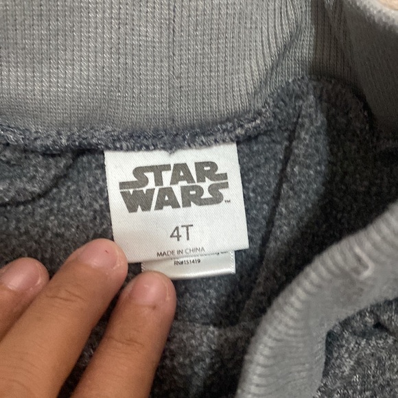 Toddler Star Wars Heather Gray & Silver Sweatpants - Picture 3 of 3